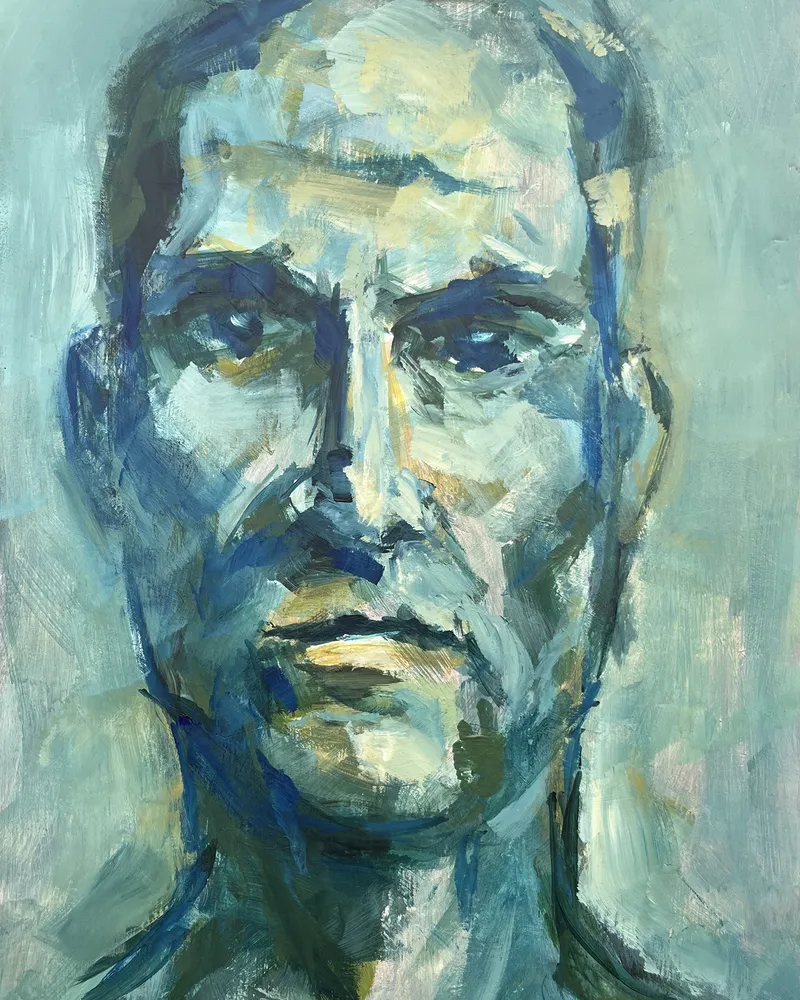 Face In Blue